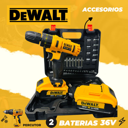 Taladro DEWALT Percutor 36V + Accesorios